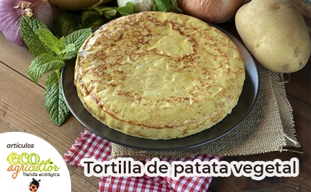 tortilla patata vegetal sin huevo